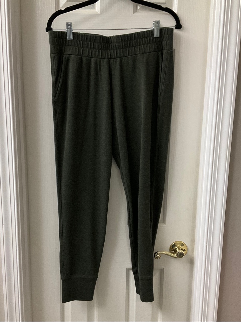 CAbi Olive Green Track Joggers
